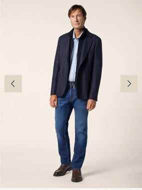 Jacob Cohen Bard Jeans Mens 32 Blue Stonewash Stretch Italy GUC luxury designer
